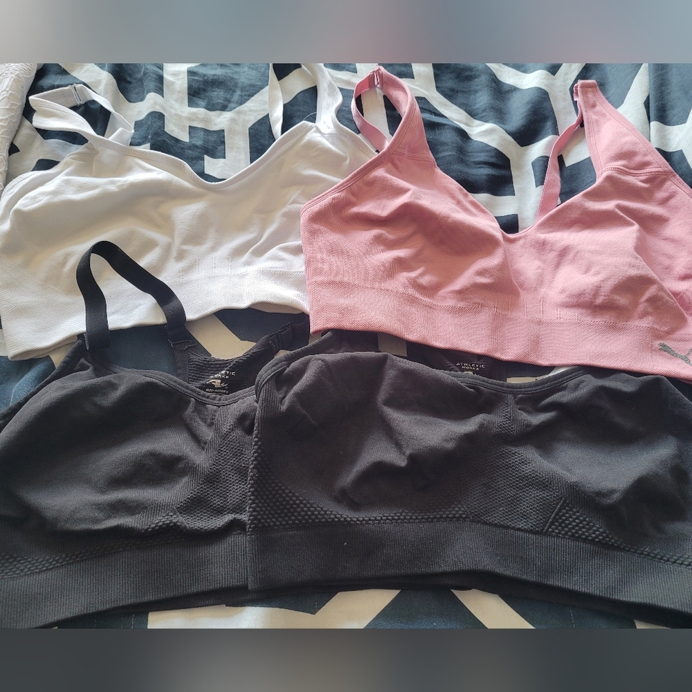 4 Puma And Athletics Eorks Women's Camisole Trio in Black, Pink, and White